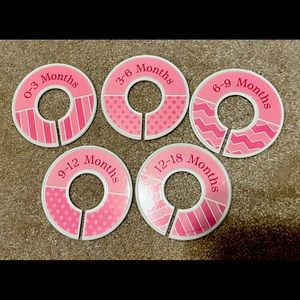 Baby clothes tags for closet